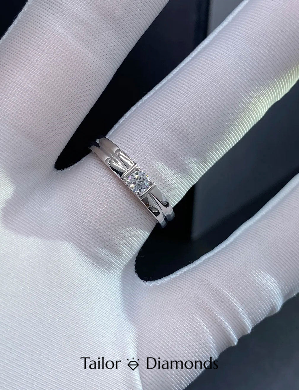 18K Yellow Gold Halo Square Diamond Ring