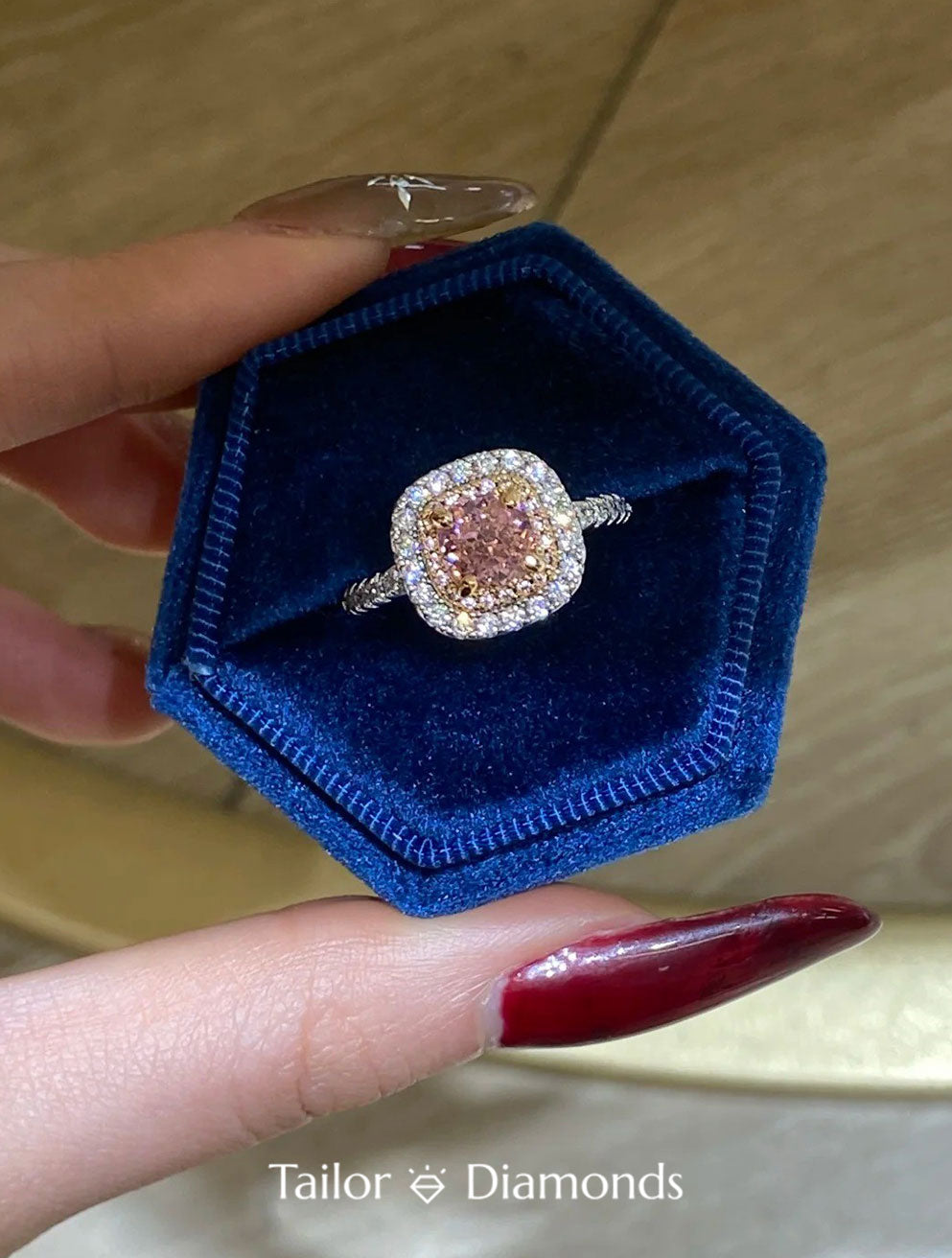 White Gold Double Halo Round Diamond Ring