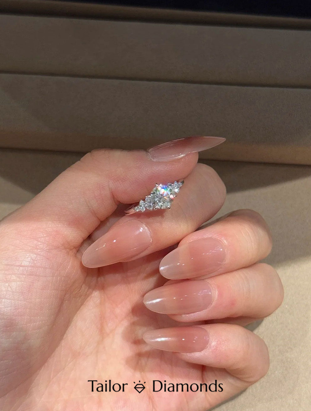 White Gold Six Prong Round Diamond Ring